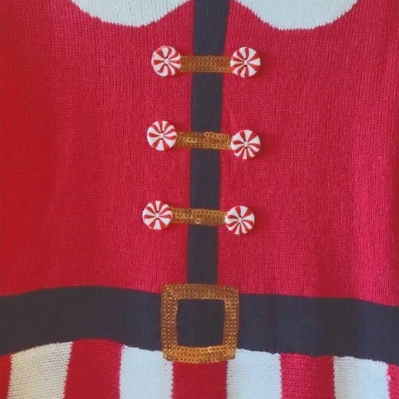 Mrs. Santa / Elf Sweater Dress with Hat - Picture 4 of 5